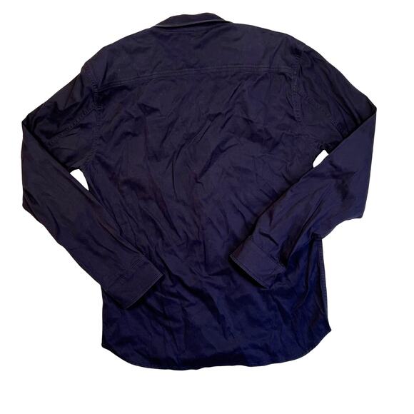 Mission Workshop Mens Large Blue Button Shirt USA Workwear Cotton Long Sleeve - Picture 2 of 7